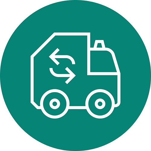 Recycling collection truck